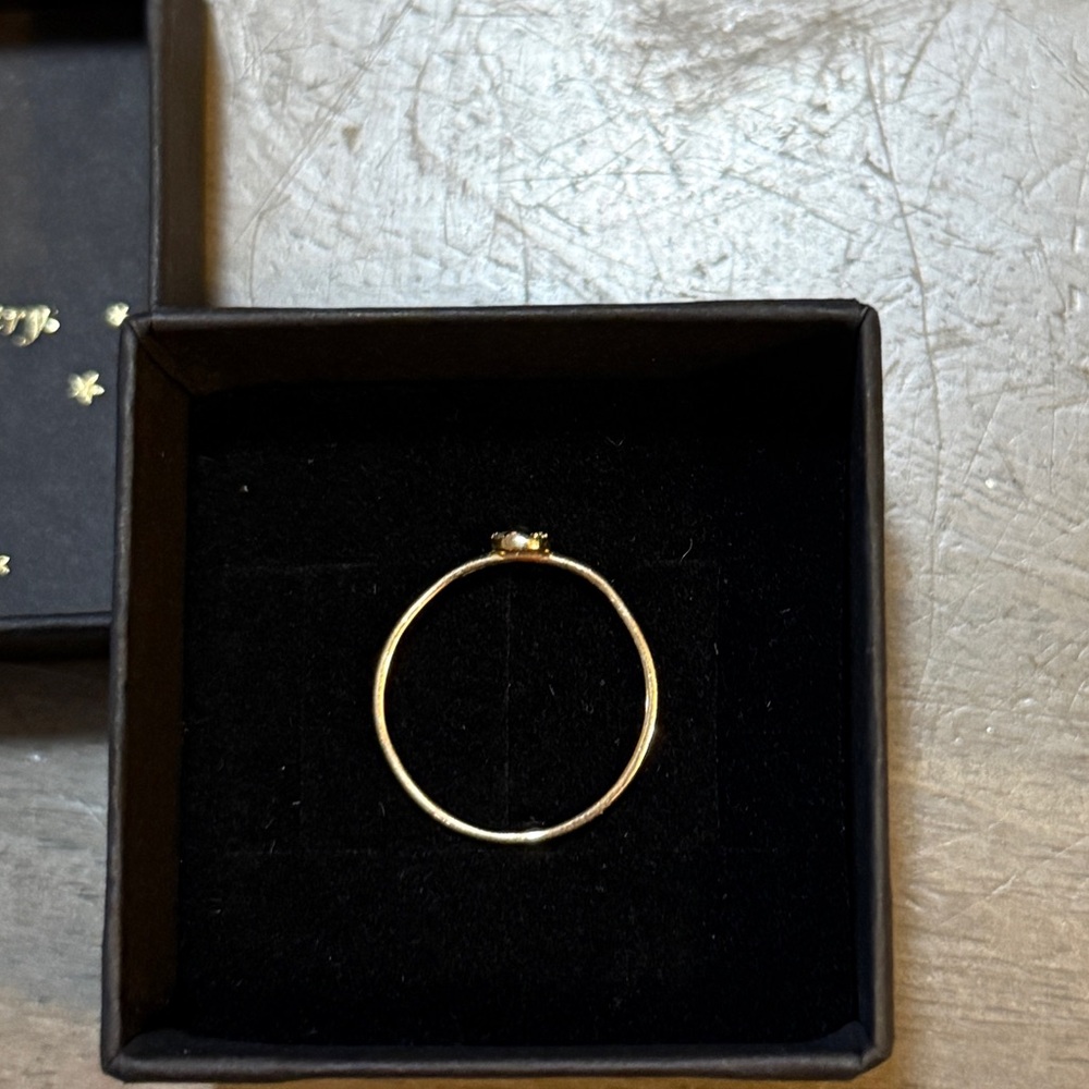 Catbird “C” Diamond Tiniest Alphabet Ring - Picture 4 of 5